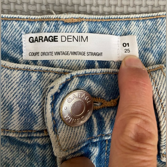 Garage Blue Denim Straight-Leg Jeans - Picture 1 of 3